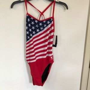 TYR Durafast Lite Crosscutfit Bathing Suit Sz 38